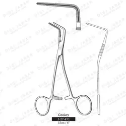 کولی کلمپ سرخم 90 درجه J-27-471 surgicon 15cm