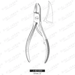 گوشه گیر ناخن محدب متوسط J-40-099 surgicon