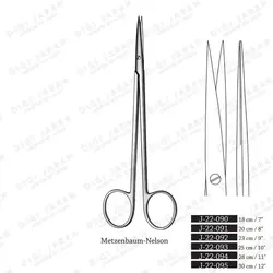 متس مستقیم دوسرتیز نلسون J-22-091 surgicon 20cm