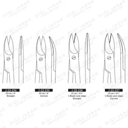 قیچی تیغ بر کرون J-22-236 surgicon