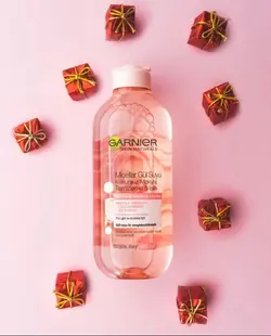 محلول میسلار واتر آرایش پاک کن گلاب گارنیر مناسب پوست حساس و رنگ پریده 400 میل