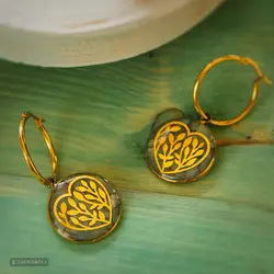 گوشواره قلب سبز