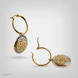 گوشواره قلب سبز