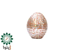 تخم مرغ سفالی آینه کاری کد SKU-CL-0035 بسته 2 عددی