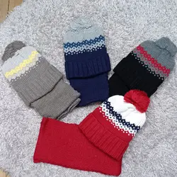 شال و کلاه پسرانه کد 477 (پک 4 عددی)