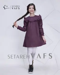 سارافون پشمی خالدار پارچه پشمی