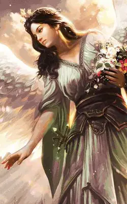 نخ و نقشه تابلوفرش الهه مهربانی