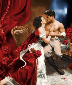 نخ و نقشه تابلوفرش بوسه داماد