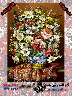 نخ و نقشه گلدان ابر و بادی