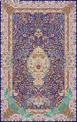 نخ و نقشه فرش اصفهان صوفیان