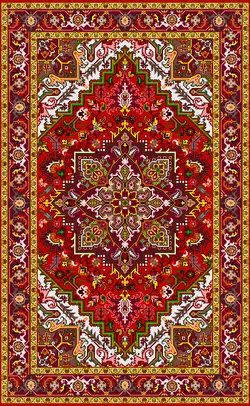 نخ و نقشه درشتبافت هریس 6 متری