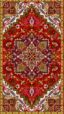 نخ و نقشه درشتبافت هریس 6 متری