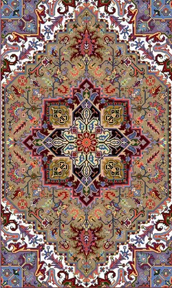 نخ و نقشه هریس تبریز صادراتی پرابریشم