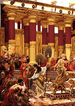 نخ و نقشه تابلوفرش ملک سلیمان صادراتی خاص