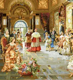 نخ و نقشه فرانسوی مهمانی پاپ خاص