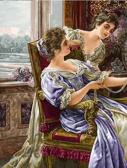 نخ و نقشه فرانسوی گنجینه