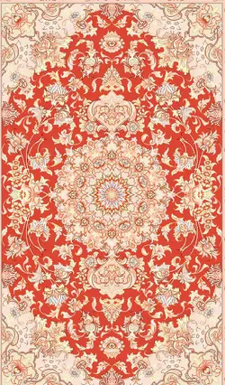 نخ و نقشه قالیچه تبریز صادراتی