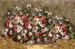 گل های کنار دیوار نخ و نقشه تبریز