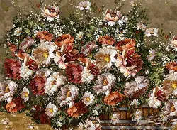 گل های کنار دیوار نخ و نقشه تبریز