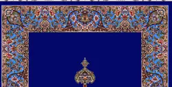 نخ و نقشه زیرپایی طرح کف ساده رنگبندی 3