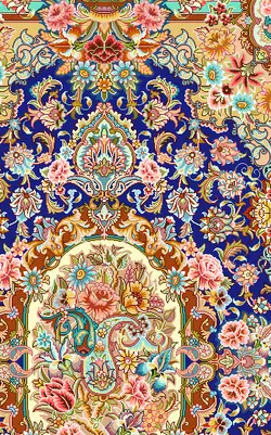 خرید نخ و نقشه سالاری زمینه آبی