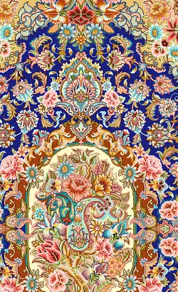 خرید نخ و نقشه سالاری زمینه آبی