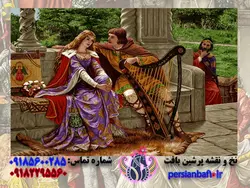 خرید نخ و نقشه فرانسوی چنگ زن