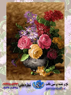 خرید نخ و نقشه گل و گلدان 1