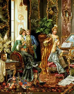 نخ و نقشه تابلو فرش پیانوزن