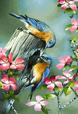 نخ و نقشه تابلو فرش لانه قناری