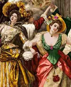 نخ و نقشه تابلوفرش بزم رقص