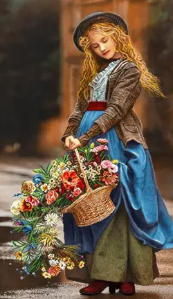 نخ و نقشه تابلوفرش دختر باران