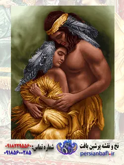 نخ و نقشه تابلوفرش طرح عشق مقدس