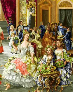 نخ و نقشه تابلو فرش میهمانی پاپ سایز کوچک