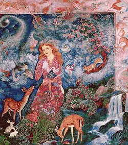 نخ و نقشه تابلوفرش مینیاتور مهربانی