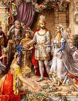 نخ و نقشه تاجگذاری حضرت سلیمان