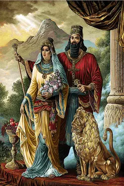 نخ و نقشه تبریز کوروش کبیر