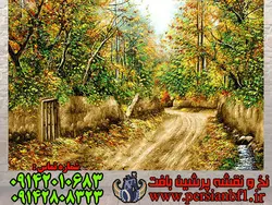 نخ و نقشه تبریز دیوار شکسته باغ بزرگ