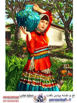 نخ و نقشه تک چهره دختر شمالی