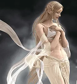 نخ و نقشه تک چهره طرح الهه محبت