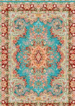 نخ و نقشه زیرپایی بوته ای