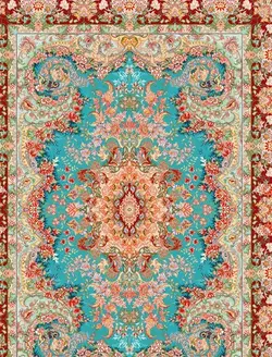 نخ و نقشه زیرپایی بوته ای