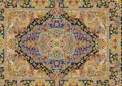 نخ و نقشه زیرپایی دستبافت تبریز