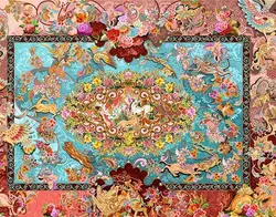 نخ و نقشه زیرپایی شکارگاهی