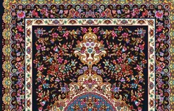 نخ و نقشه دسته گلی کرمان - رنگ 1 - مستطیل خیلی کوچک