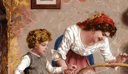 نخ و نقشه دلخوشی مادر