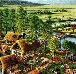 نخ و نقشه دهکده خوشبختی