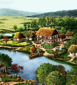 نخ و نقشه دهکده خوشبختی