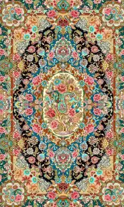 نخ و نقشه سالاری زمینه مشکی