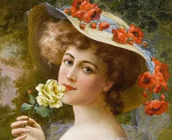 نخ و نقشه فرانسوی زن